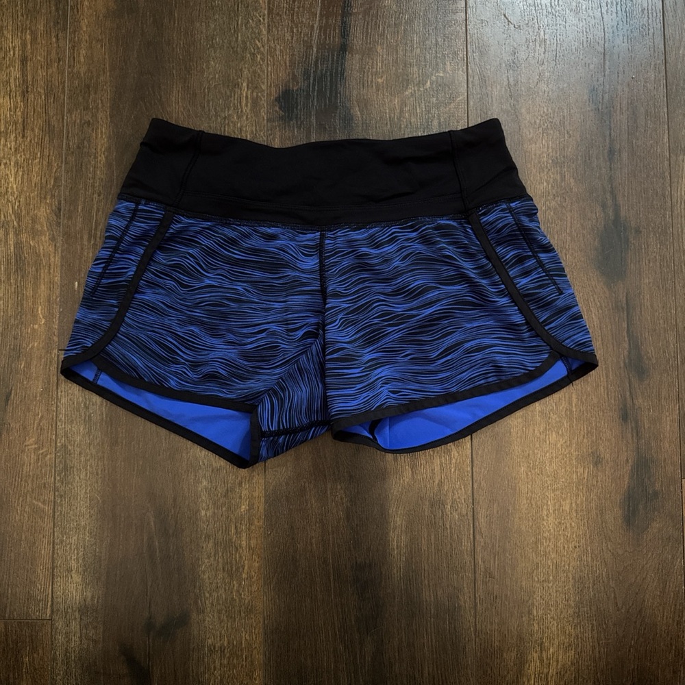 Lululemon Athletica Deep Blue Athletic Shorts with Elastic Waistband